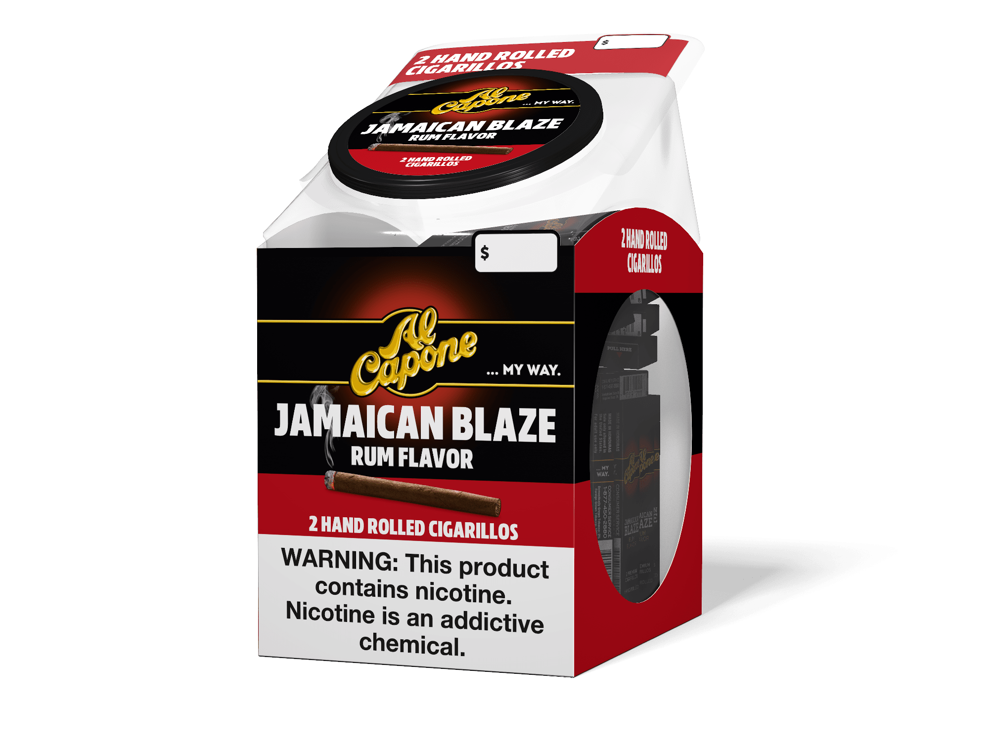 AL CAPONE 2PK JAMAICAN BLAZE NON FILTER 60CT