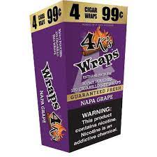 4 KINGS WRAP 4/.99 NAPA GRAPE 30CT