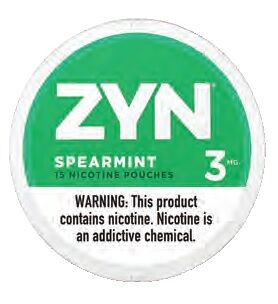 ZYN NICOTINE POUCH SPEARMINT 3MG 5/15CT