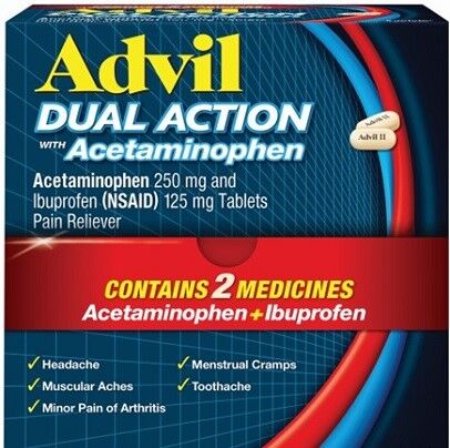 ADVIL DUAL ACTION 25 CT