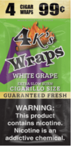 4 KINGS WRAP 4/.99 WHITE GRAPE 30CT