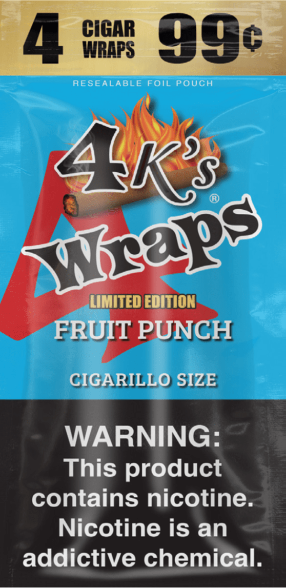 4 KINGS WRAP 4/.99 FRUIT PUNCH 30CT