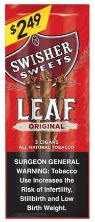 SWISHER LEAF CIGARS 3/$2.49 ORIGINAL