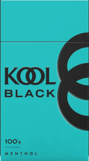 KOOL BLACK MENTHOL 100