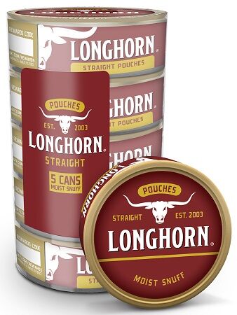 longhorn com tobacco Straight Smokeless tobacco tin gets up