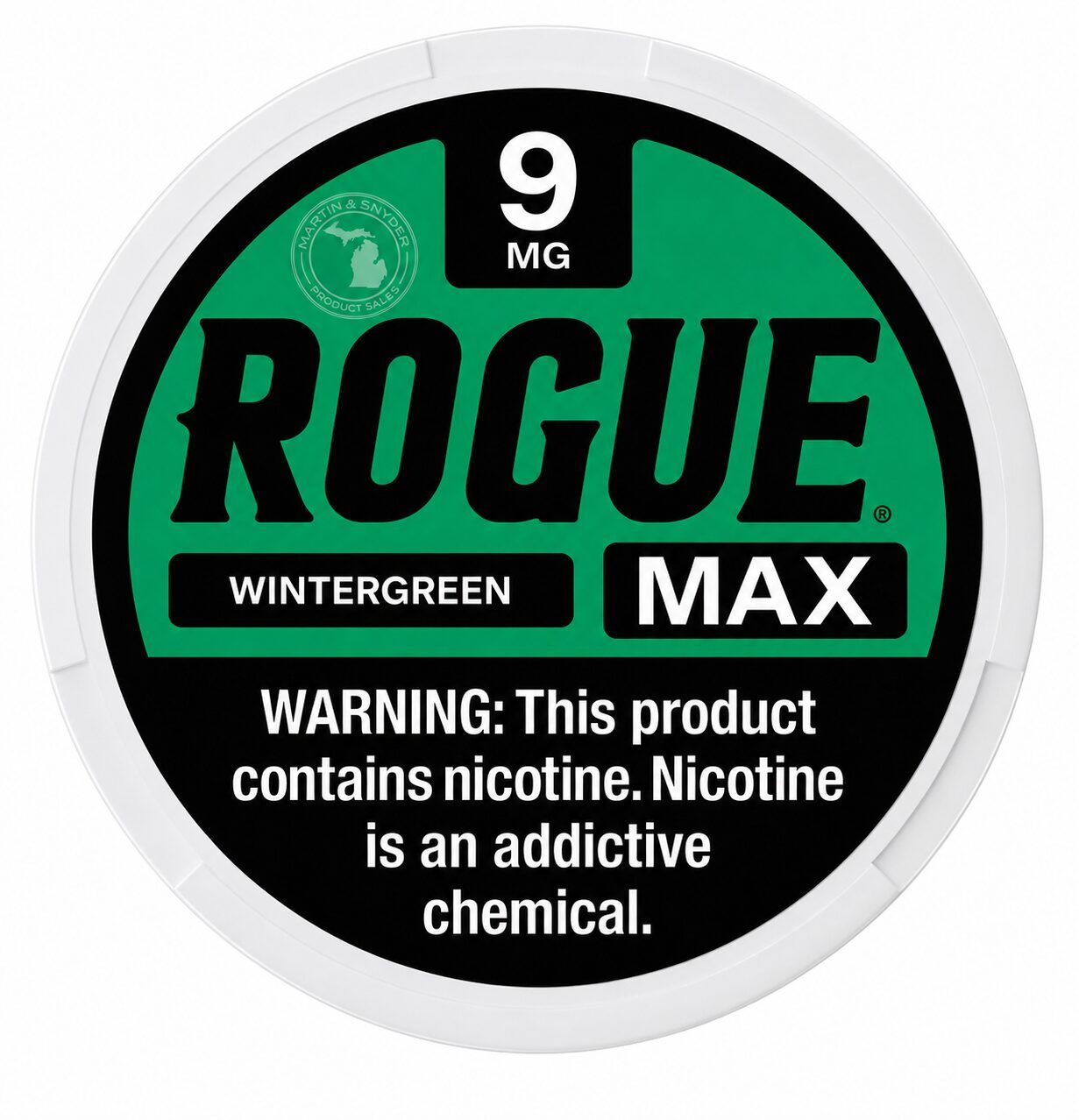 ROGUE MAX 9MG WINTERGREEN 5/20CT
