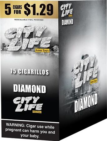 CITY LIFE 5/$1.29 DIAMOND 15/5CT