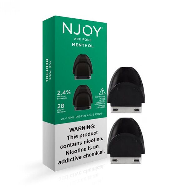 NJOY ACE POD MENTHOL 2.4% 5/2CT