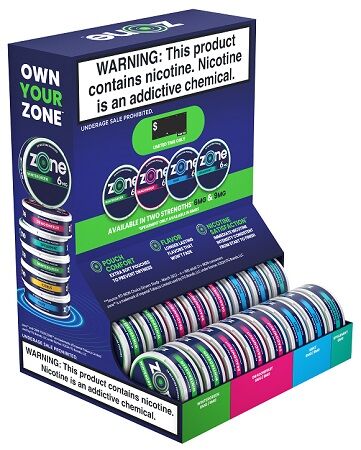 ZONE NICOTINE POUCH 40 CAN DISPLAY