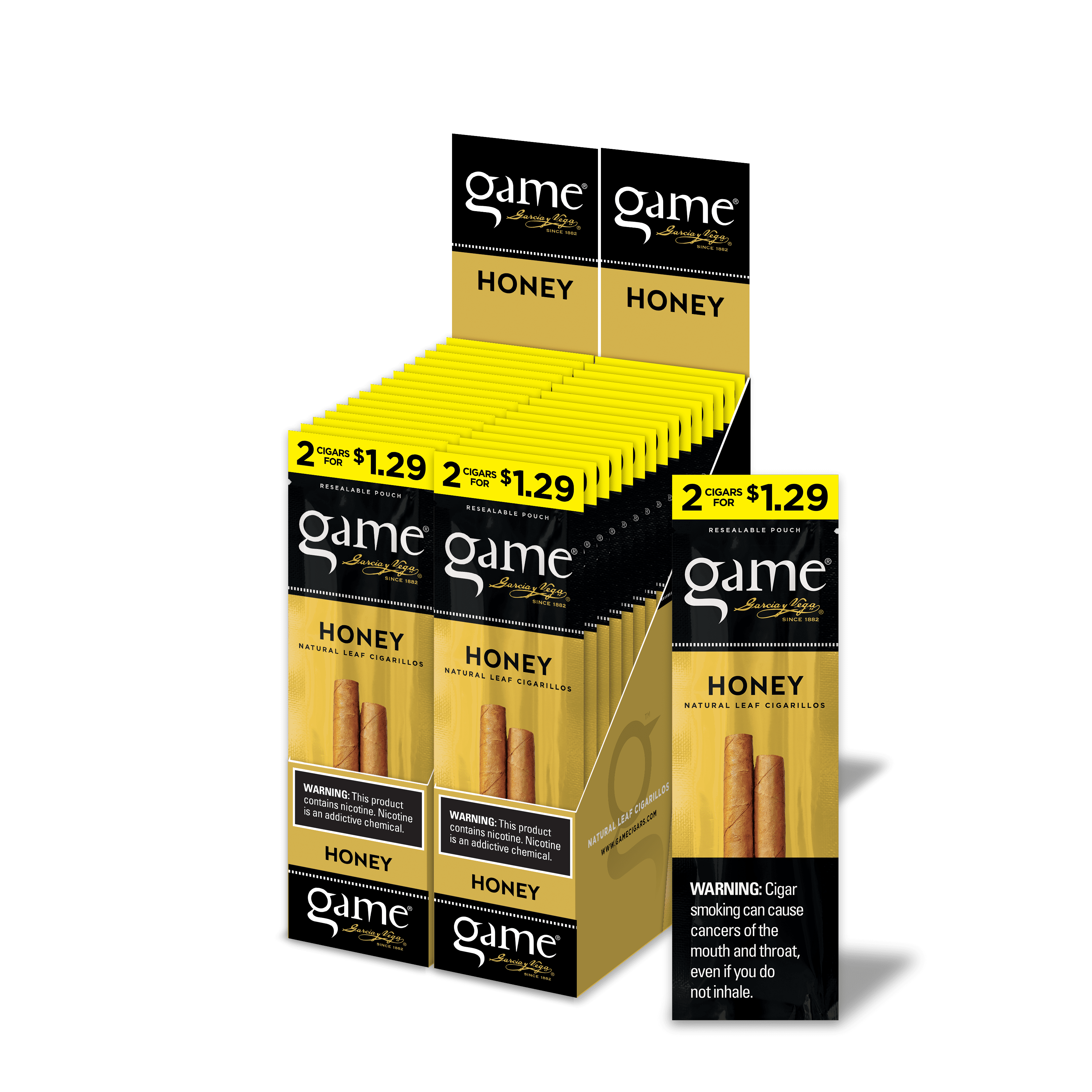 GAME $1.29 2PK HONEY 30CT