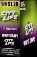 CITY LIFE 5/$1.29 WHITE GRAPE 15/5CT