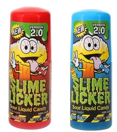 TOXIC WASTE SOUR LICKER BLUE RAZZ & STRAWBERRY 12CT