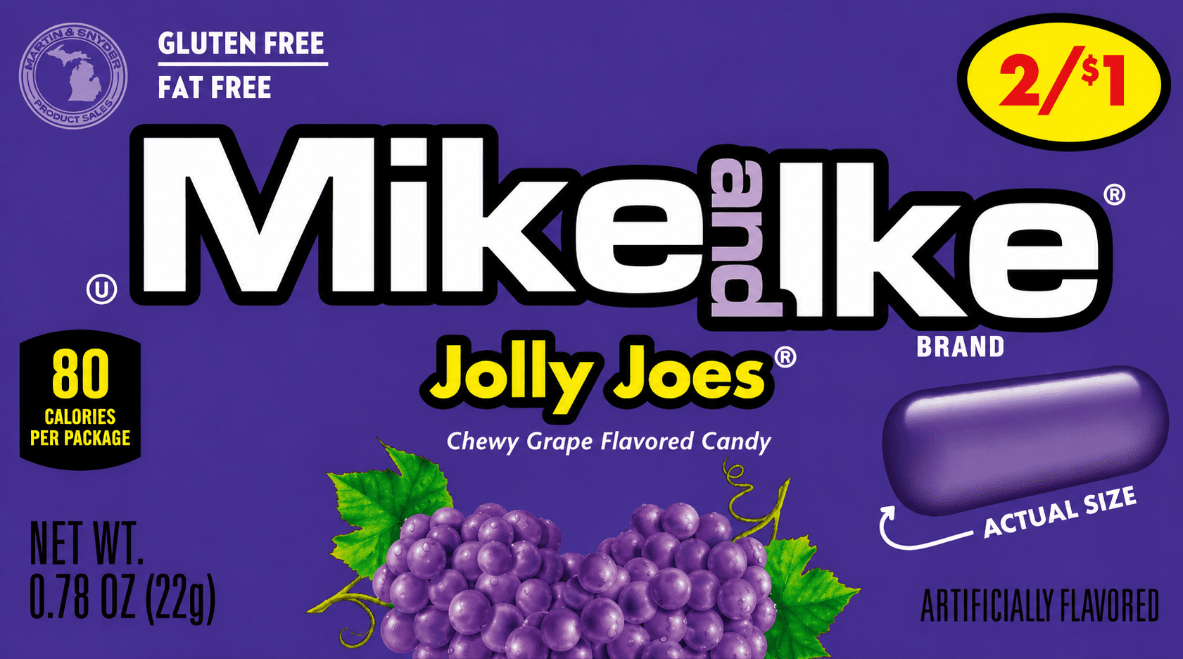 JUST BORN 2/$1 JOLLY JOE 24 CT
