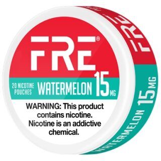 FRE NICOTINE POUCH WATERMELON 15MG 5/20CT