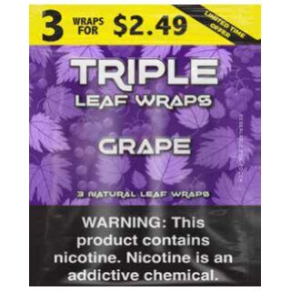TRIPLE LEAF WRAP 3/$2.49 GRAPE 10CT