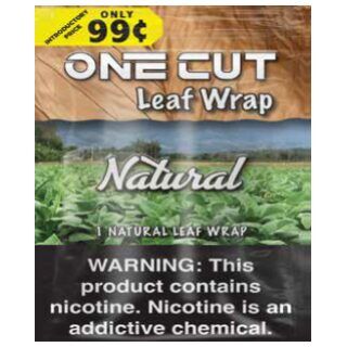 ONE CUT LEAF WRAP .99¢ NATURAL 20CT
