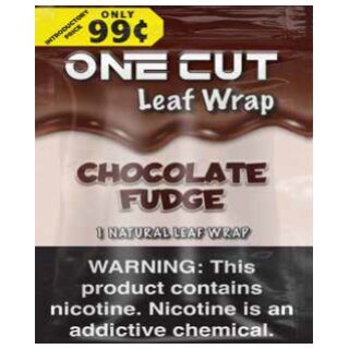 ONE CUT LEAF WRAP .99¢ CHOCOLATE FUDGE 20CT
