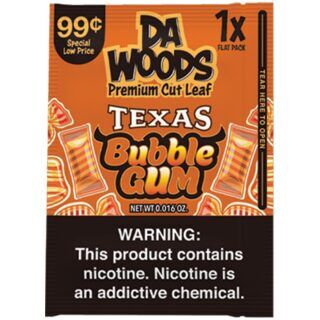 DA WOODS LEAF TEXAS BUBBLE GUM 20CT 99¢