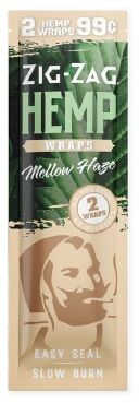 ZIG ZAG HEMP WRAP 2/.99 MELLOW HAZE 25CT