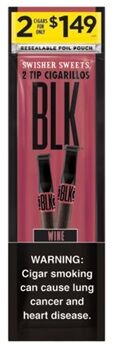 SWISHER BLK 2/$1.49 WINE 15/2CT