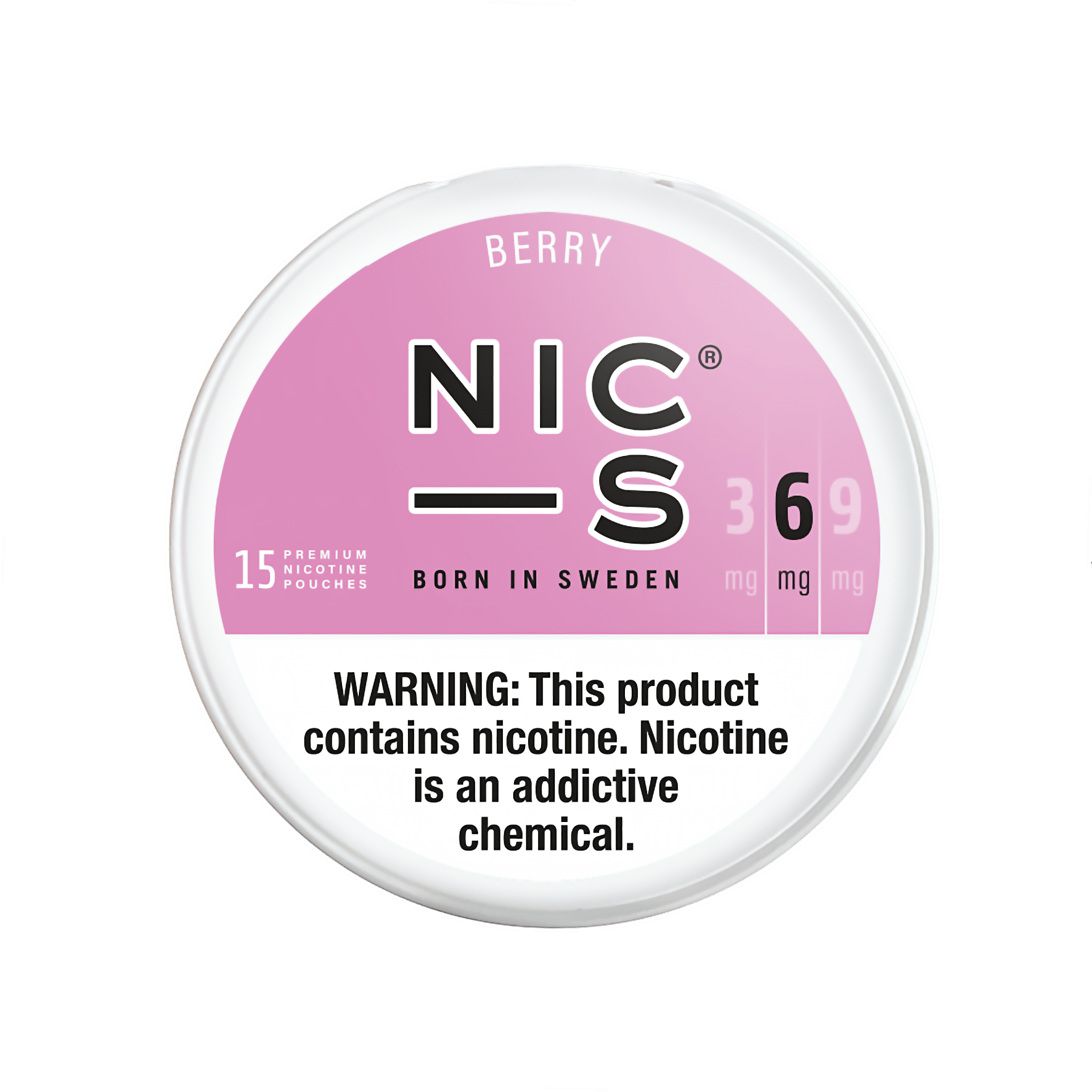 NIC-S NICOTINE POUCH BERRY 6MG 5CT