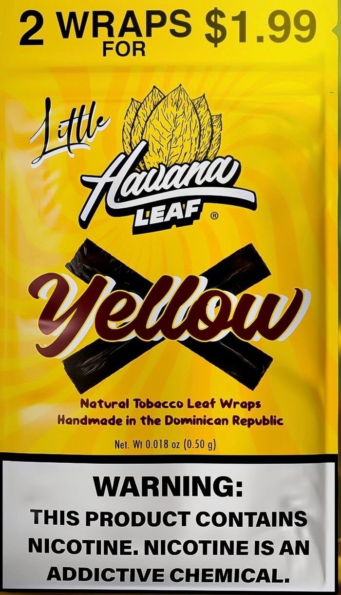 HAVANA LEAF WRAP 2/$1.99 YELLOW X 20CT
