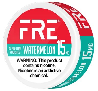 FRE NICOTINE POUCH WATERMELON 15MG 5/20CT