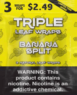 TRIPLE LEAF WRAP 3/$2.49 BANANA SPLIT 10CT