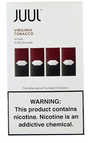 JUUL 4CT PODS 5% VIRG TOBACCO 8CT