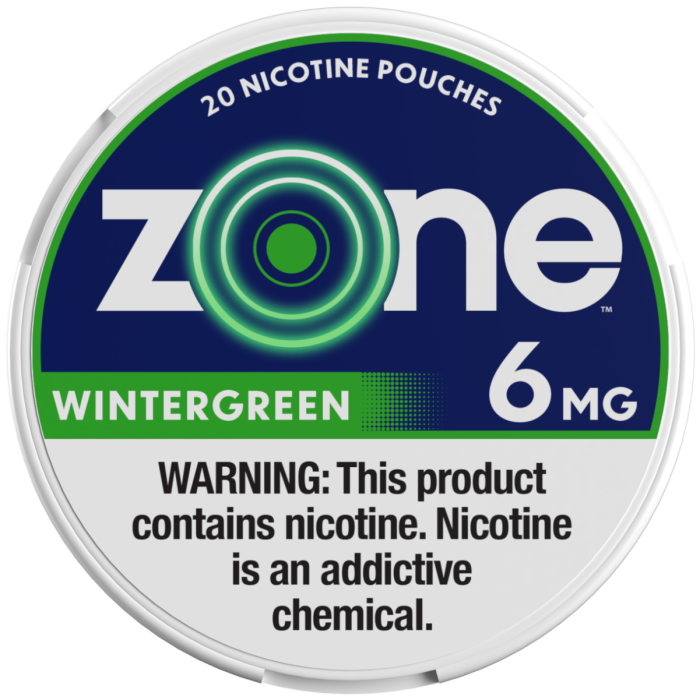 ZONE NICOTINE POUCH WINTERGREEN 6MG 5/20CT