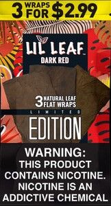 LIL LEAF DARK RED 10/3PK $2.99